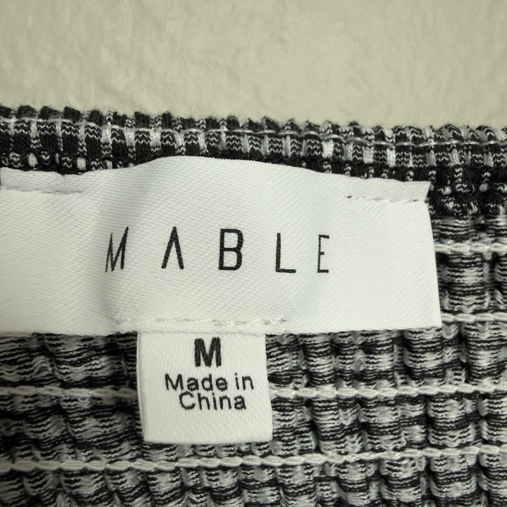 Mable Anthropologie Front Tie Gingham Smocked Mermaid Dress Cottagecore Beachy - Picture 6 of 11